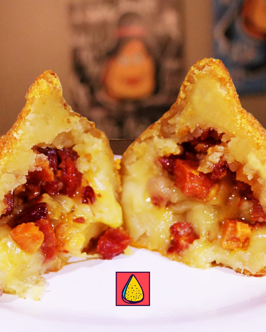 coxinha de bacon